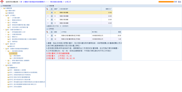 分項工作