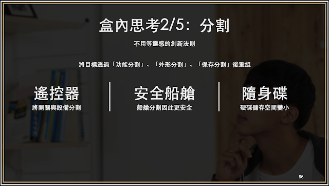 創新方法4. 分割 (盒內思考的創新方法之一)